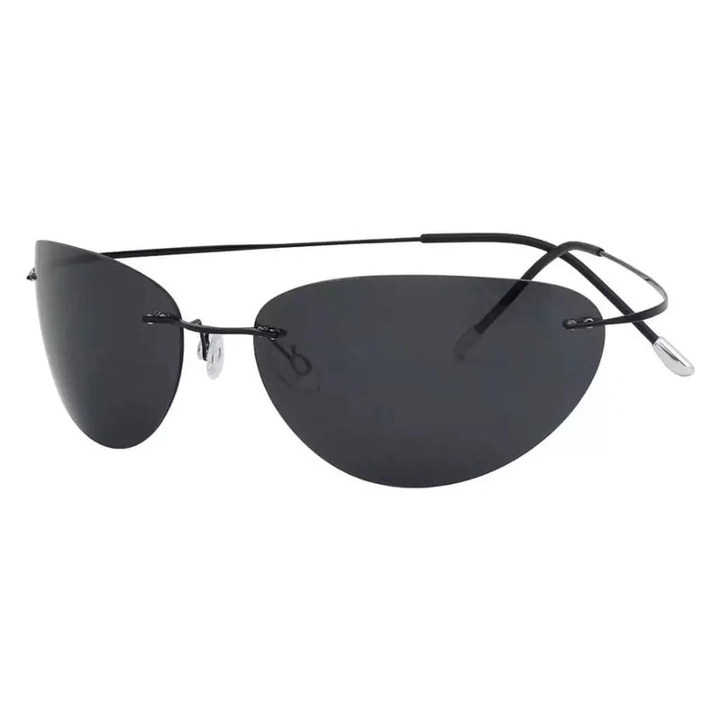 eyekeeper.com Cat-eye Rimless Titanium Frame Polarized Sunglasses S1506 Sunglasses