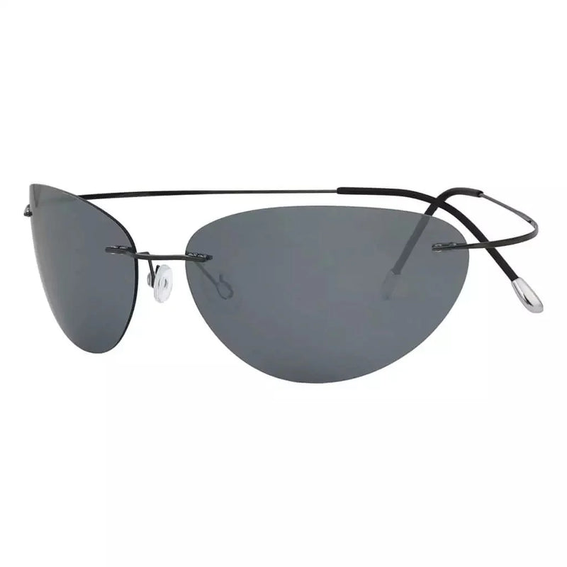 eyekeeper.com Cat-eye Rimless Titanium Frame Polarized Sunglasses S1506 Sunglasses