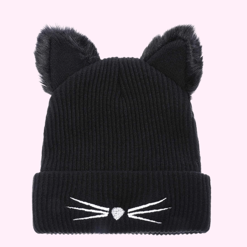 Medusa's Makeup Cat Ears Knit Beanie
