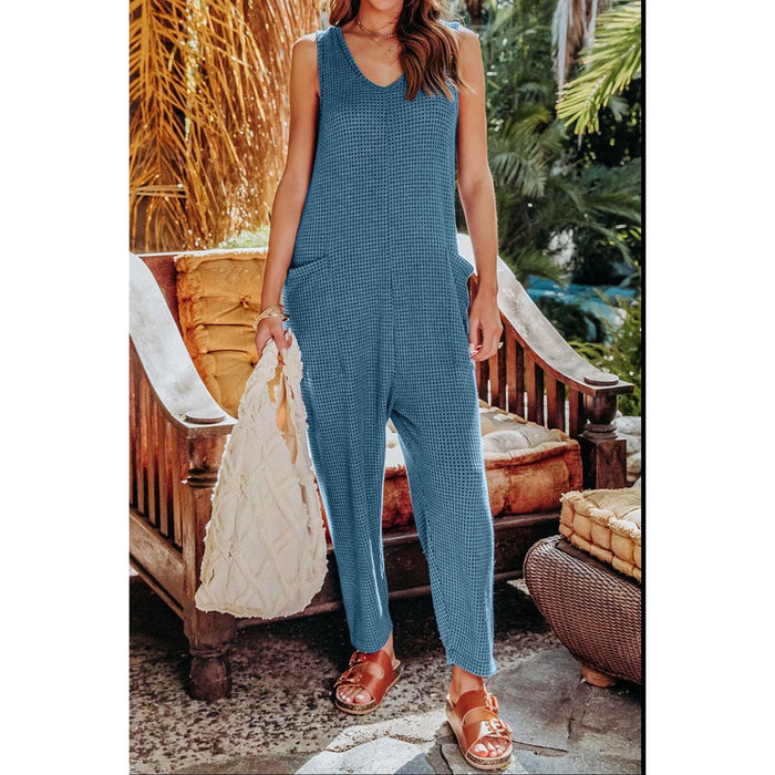 Double Take Sleeveless Straight Jumpsuit