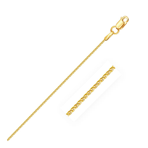 Bids.com 10k Yellow Gold Wheat Chain 1.0mm Necklaces