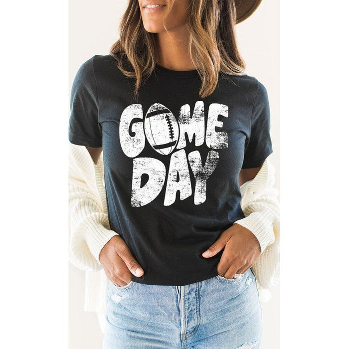 Distressed Game Day Graphic Tee