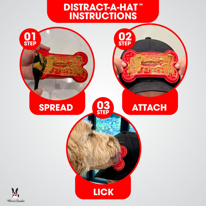 Warren London Distract-A-Hat ™ The Dog Lick Hat Pet Grooming Supplies