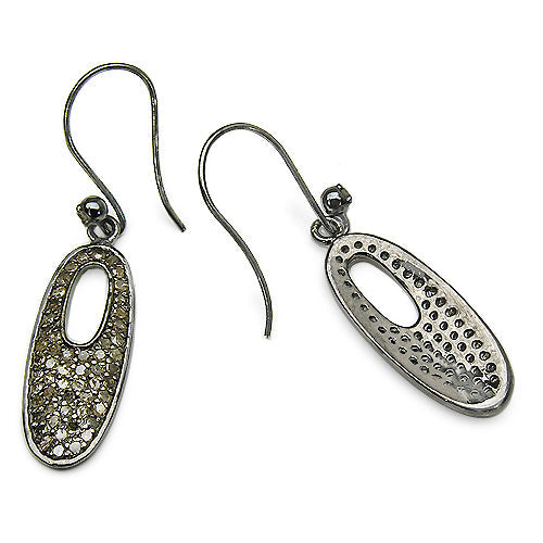 Bids.com 1.20 Carat Genuine Diamond .925 Sterling Silver Earrings Earrings