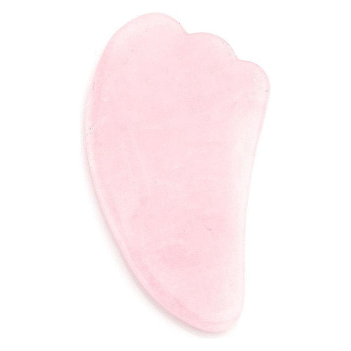 ZAQ Skin & Body - Rose Quartz Gua Sha Fin Shaped Tool, Body Facial Massage Scraping