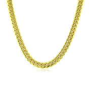 Bids.com 4.0mm 14k Yellow Gold Classic Solid Miami Cuban Chain Necklaces
