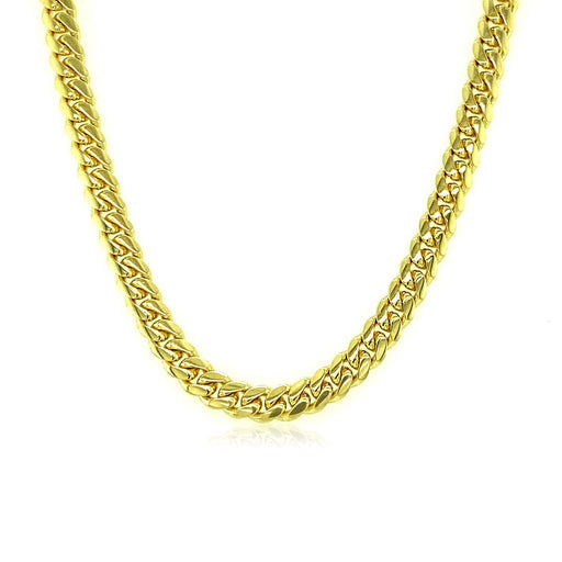 Bids.com 4.0mm 14k Yellow Gold Classic Solid Miami Cuban Chain Necklaces White Smoke 22 / Yellow Gold,24 / Yellow Gold,26 / Yellow Gold,28 / Yellow Gold,18 / Yellow Gold,20 / Yellow Gold