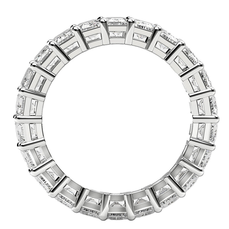 Bids.com Emerald Cut Lab Grown Diamond Eternity Ring in 14k White Gold (6 cttw FG/VS2) Rings