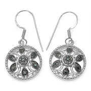 Bids.com 0.18 Carat Genuine Blue Diamond .925 Sterling Silver Earrings Earrings
