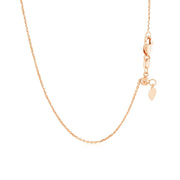 Bids.com 14k Rose Gold Adjustable Cable Chain 0.9mm Necklaces