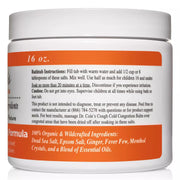 COLEHERBALS 28 - Dr. Cole's Organic Cough Cold Congestion Bath Salts Herbal