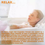COLEHERBALS LLC 28 - Dr. Cole's Organic Cough Cold Congestion Bath Salts Herbal White Smoke