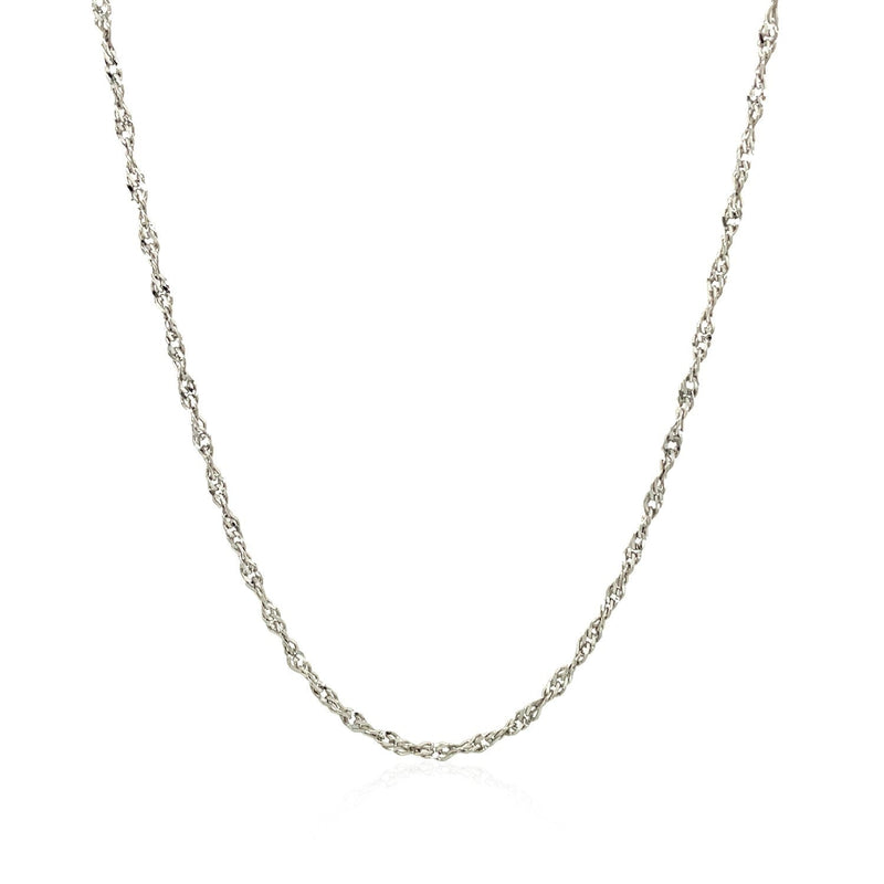 Bids.com Sterling Silver 1.6mm Singapore Style Chain Necklaces