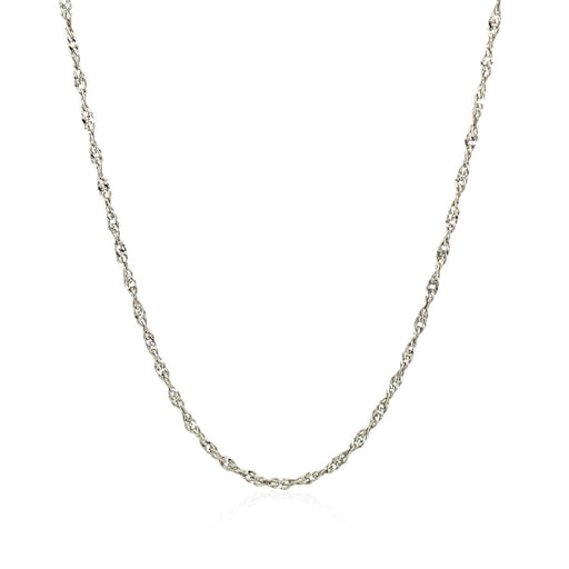 Bids.com Sterling Silver 1.6mm Singapore Style Chain Necklaces