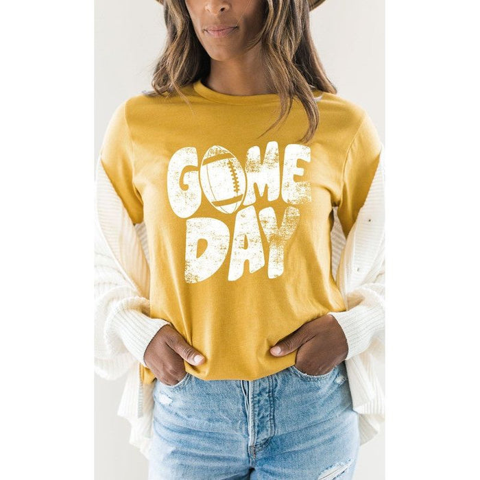 Distressed Game Day Graphic Tee