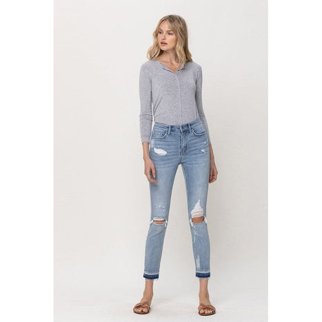 Mid Rise Crop Skinny