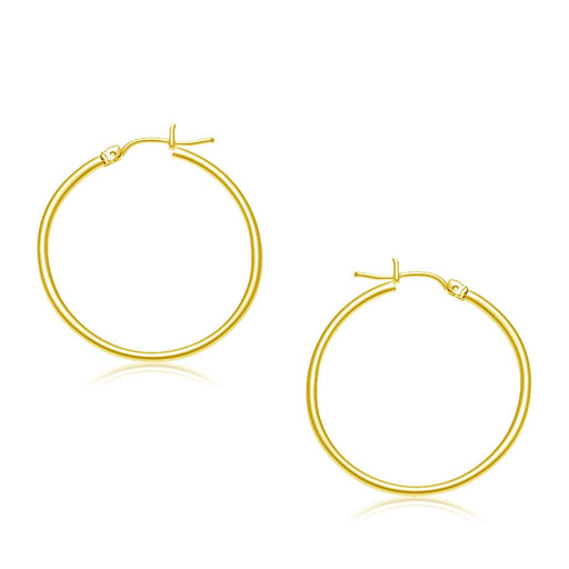 Bids.com 10k Yellow Gold Polished Hoop Earrings (30 mm) Earrings