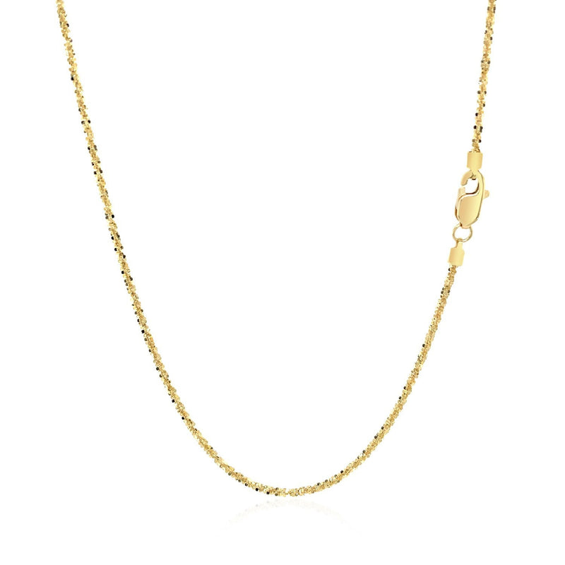 Bids.com 14k Yellow Gold Sparkle Chain 1.1mm Necklaces