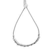 Bids.com .925 Sterling Silver 1/4 Cttw Diamond Marquise Shaped Link 4"-10" Adjustable Bolo Bracelet (I-J Color, I1-I2 Clarity) Bracelets