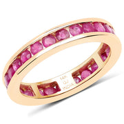 Bids.com 1.95 Carat Genuine Ruby 14K Yellow Gold Ring Rings