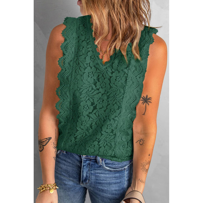 Lace V-Neck Tank