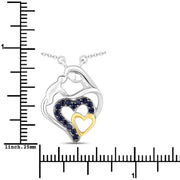 Bids.com 0.28 Carat Genuine Blue Sapphire .925 Sterling Silver Pendant Pendants