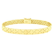 Bids.com 14k Yellow Gold 7 inch Clover Bracelet (6.50 mm) Bracelets