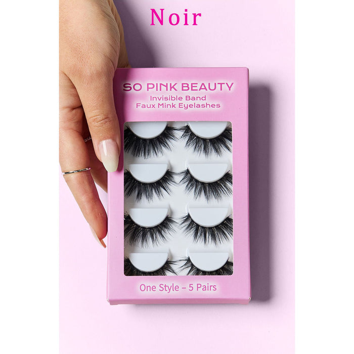 SO PINK BEAUTY Faux Mink Eyelashes 5 Pairs