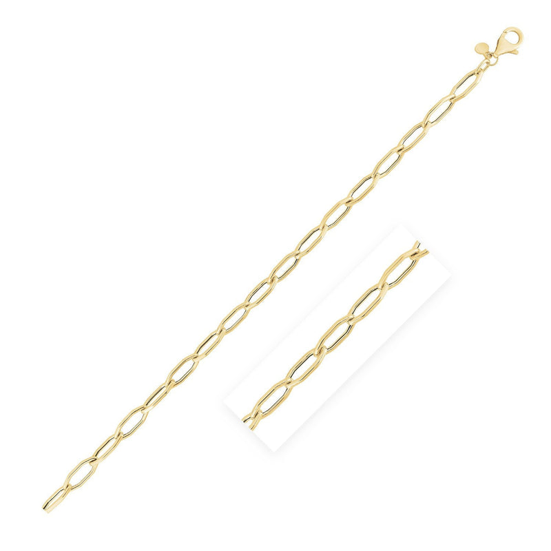 Bids.com 14k Yellow Gold High Polish Hexagon Link Bracelet (5.0mm) Bracelets