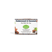 Lulu’s Holistics Cedarwood Coconut Shea Butter Soap Bar – Nourishing, Hydrating Body Cleanser Bar soap