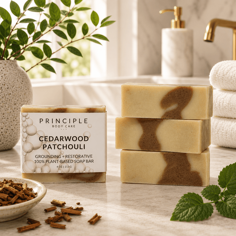 P R I N C I P L E Cedarwood + Patchouli Soap Bar Soap