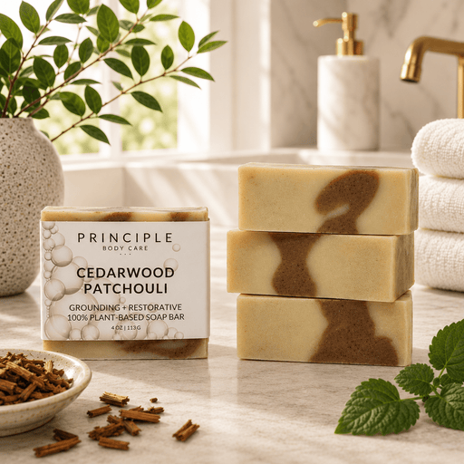 P R I N C I P L E Cedarwood + Patchouli Soap Bar Soap