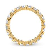 Bids.com 14K Yellow Gold 2.00 Cttw Shared Prong Set Round Cut Diamond Eternity Band (J-K Color, VS1-VS2 Clarity) - Ring Size 6.75 Rings