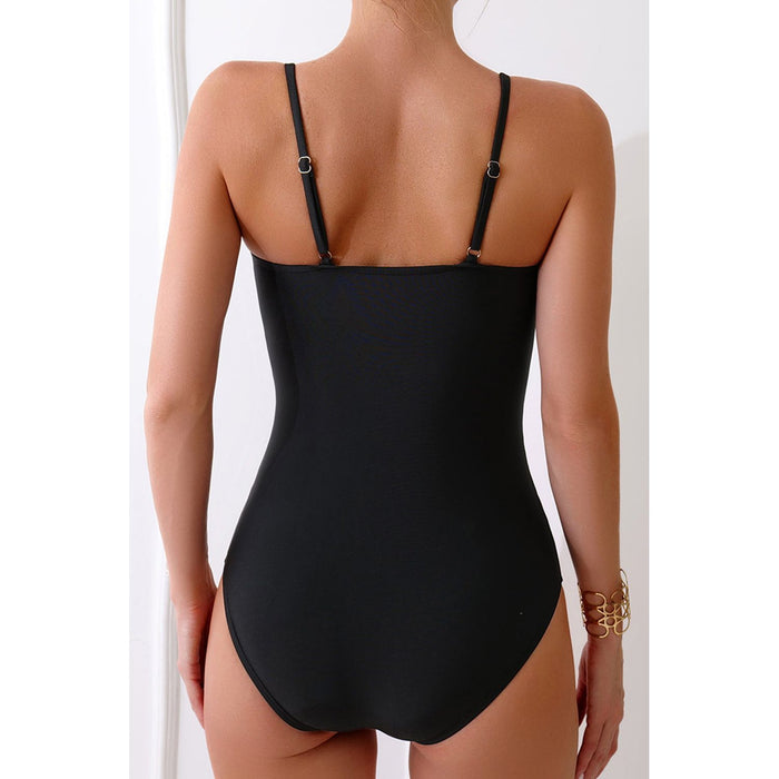 Cutout Spaghetti Strap One-Piece Swimwear