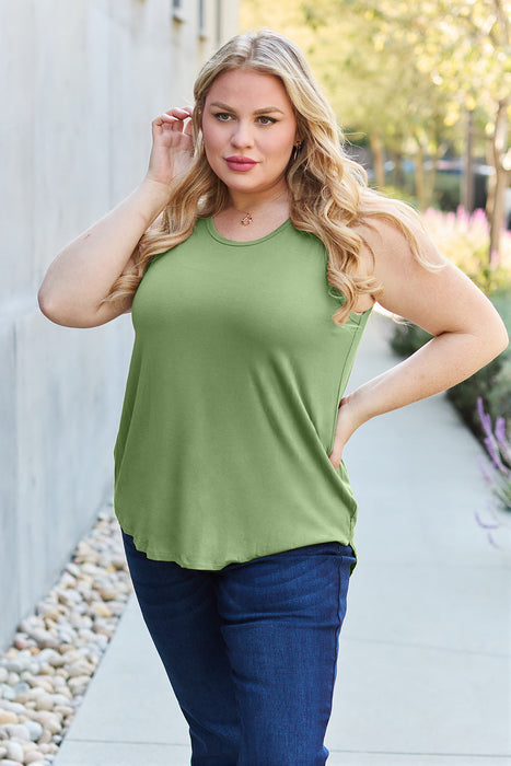 Bamboo Full Round Neck Tank Top