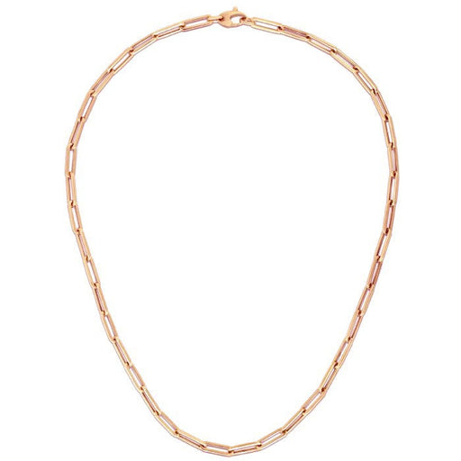 Bids.com 14K Rose Gold Bold Paperclip Chain (4.2 mm) Necklaces