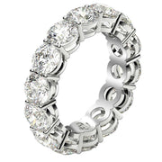 Bids.com Round Cut Lab Grown Diamond Eternity Ring in 14k White Gold (6 cttw FG/VS2) Rings