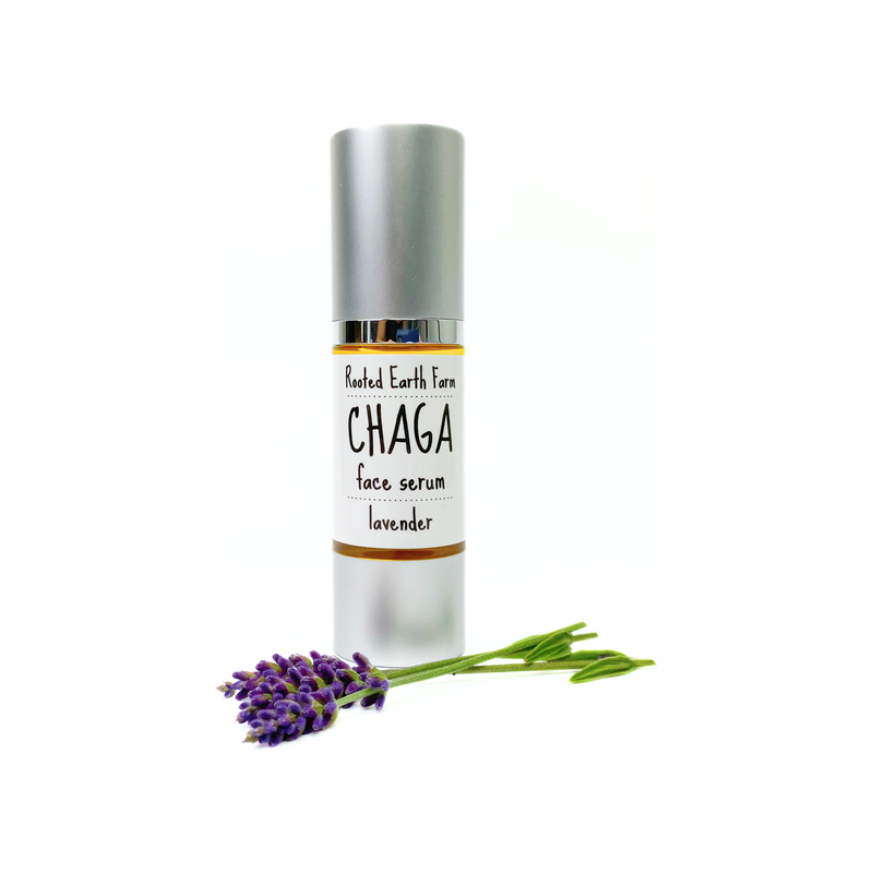 Rooted Earth Farm + Apothecary Chaga Face Serum Skin + Face Serums