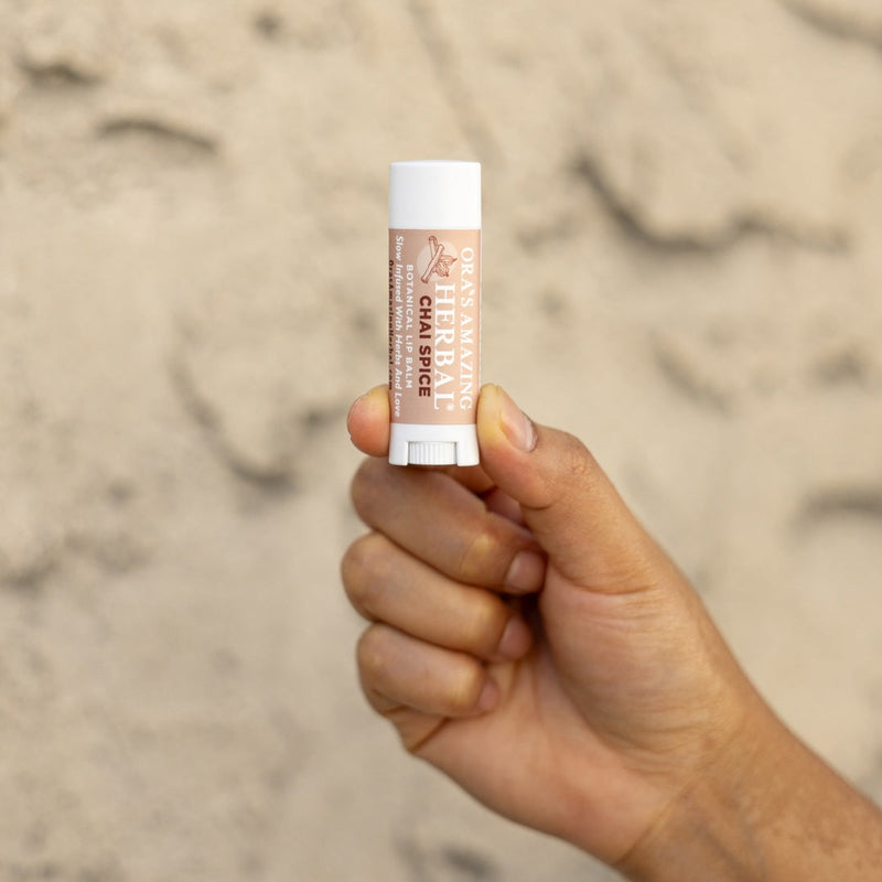 Ora's Amazing Herbal Natural Lip Balm, Herbal Infused, Chai Spice