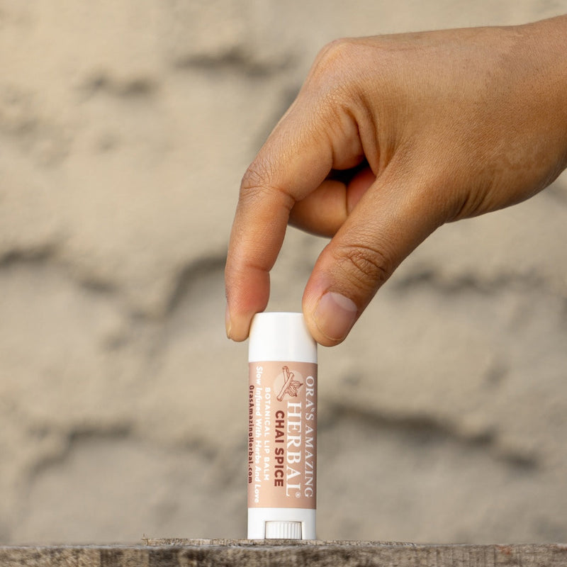 Ora's Amazing Herbal Natural Lip Balm, Herbal Infused, Chai Spice