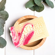 Lather and More! Champagne and Raspberries Soap Soap White Smoke