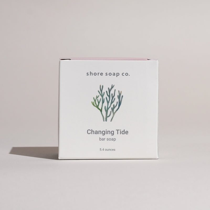 Shore Soap Co. Changing Tide Bar Soap Bar Soap Light Gray Single Bar,3 for $24