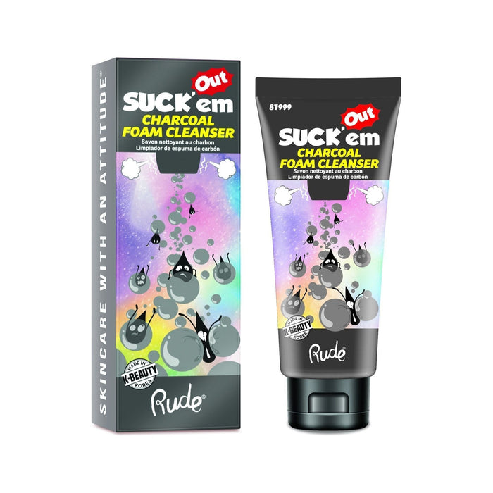 Rude Cosmetics - Rude Cosmetics - Suck'em Out Charcoal Foam Cleanser