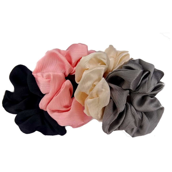 Threddies Textured Satin Charmeuse Scrunchies