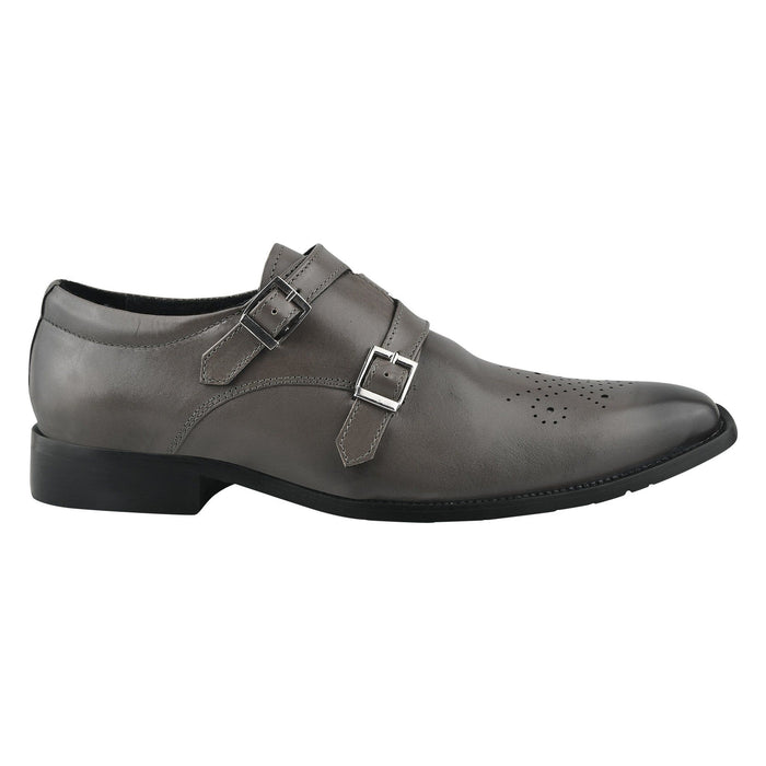 Chatswood Leather Oxford Style Monk Straps