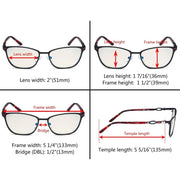 eyekeeper.com Chic Blue Light Filter Eyeglasses LX19019-BB40 Eyeglasses