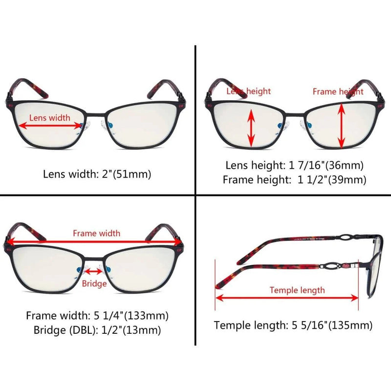 eyekeeper.com Chic Blue Light Filter Eyeglasses LX19019-BB40 Eyeglasses