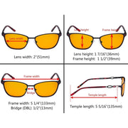 eyekeeper.com Chic Metal Blue Light Blocking Eyeglasses LX19019-BB98 Eyeglasses