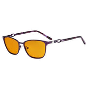 eyekeeper.com Chic Metal Blue Light Blocking Eyeglasses LX19019-BB98 Eyeglasses