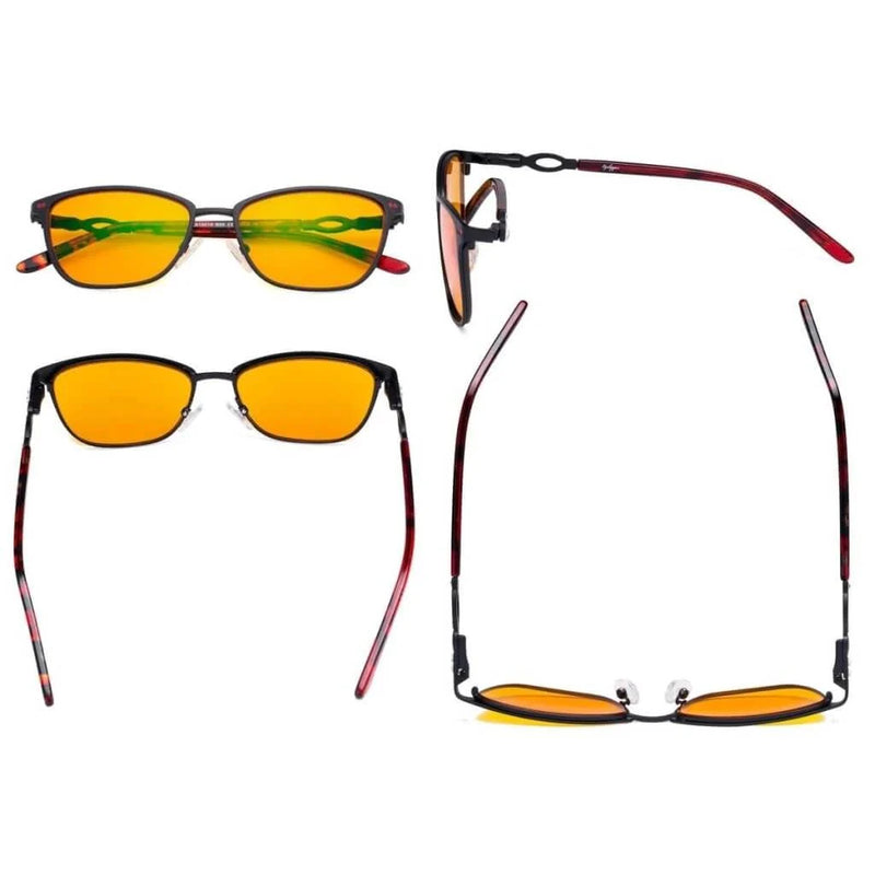 eyekeeper.com Chic Metal Blue Light Blocking Eyeglasses LX19019-BB98 Eyeglasses